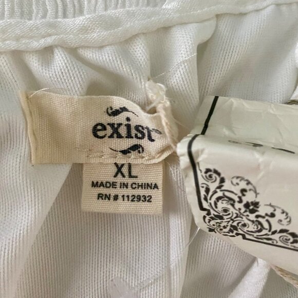 Exist Boho Cold Shoulder Embroidered Top Women's XL - Picture 9 of 12